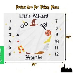 Harry Potter Baby Milestone Blanket